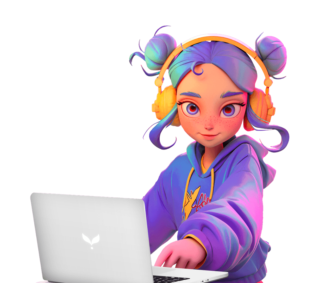 Ecosystem girl illustration image